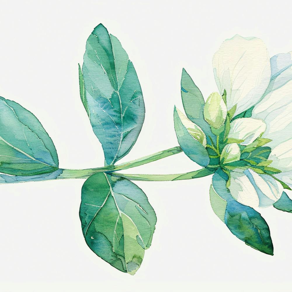 Editorial Art White Background Trifolium 1