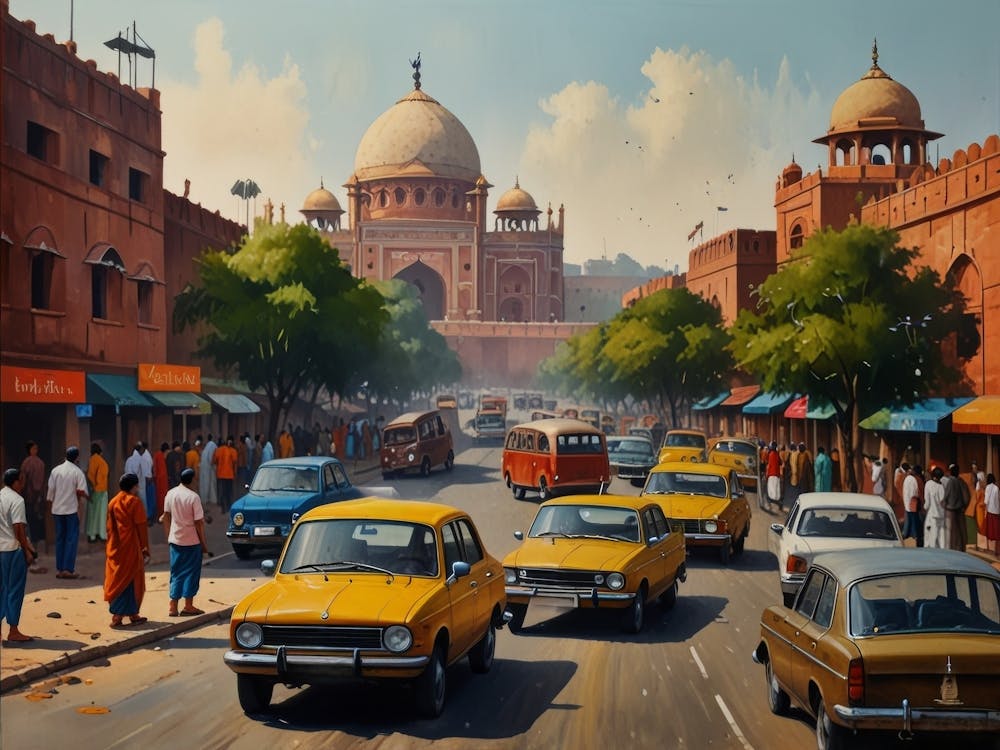 Taj Mahal, Delhi Art