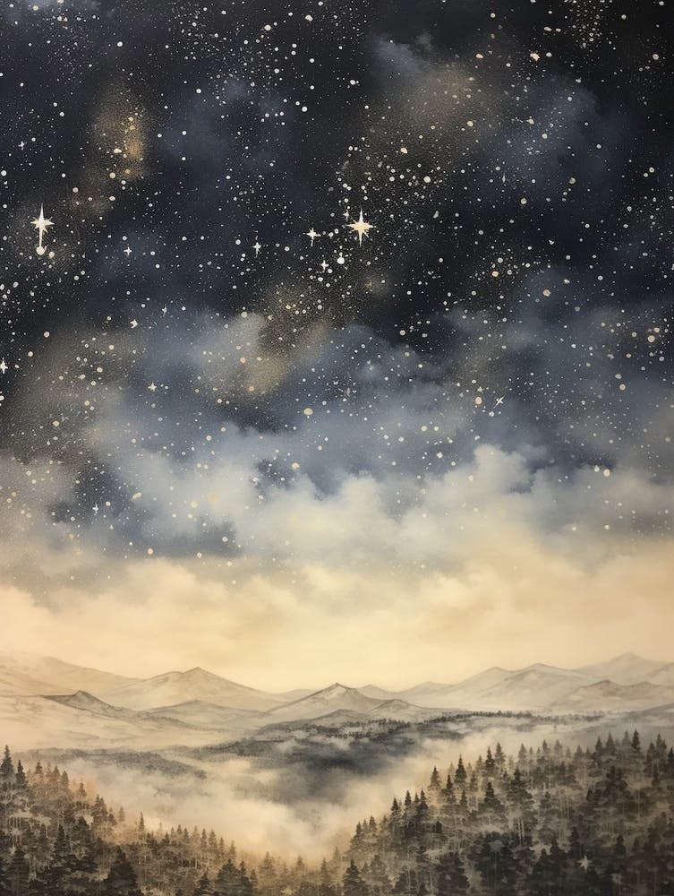 Winter Night Scape 1