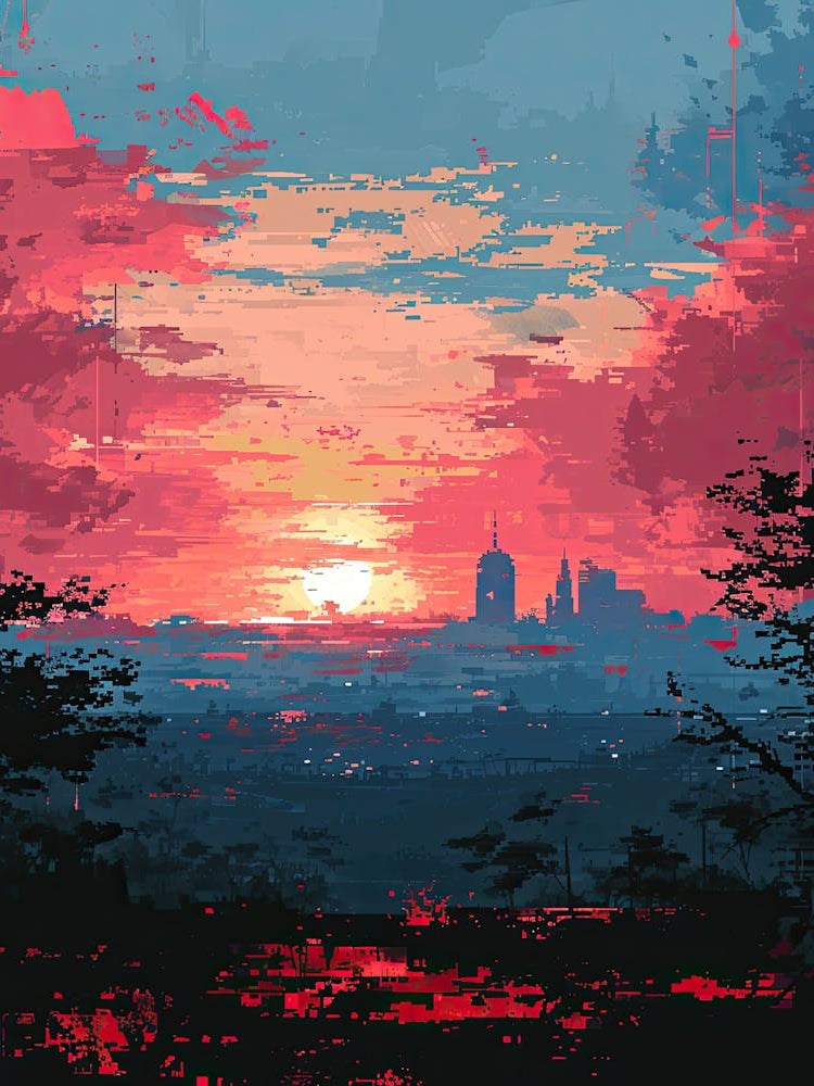 Sunset In The City | Pixel Art Series 2