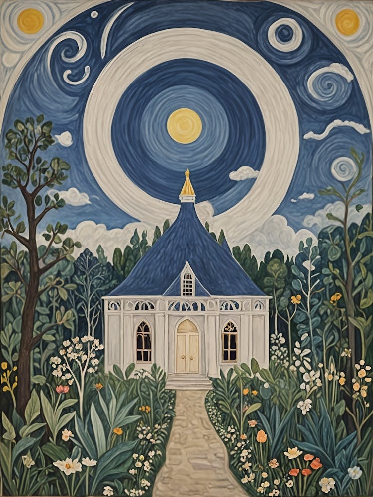 Cottage In The Blue Sky Woods