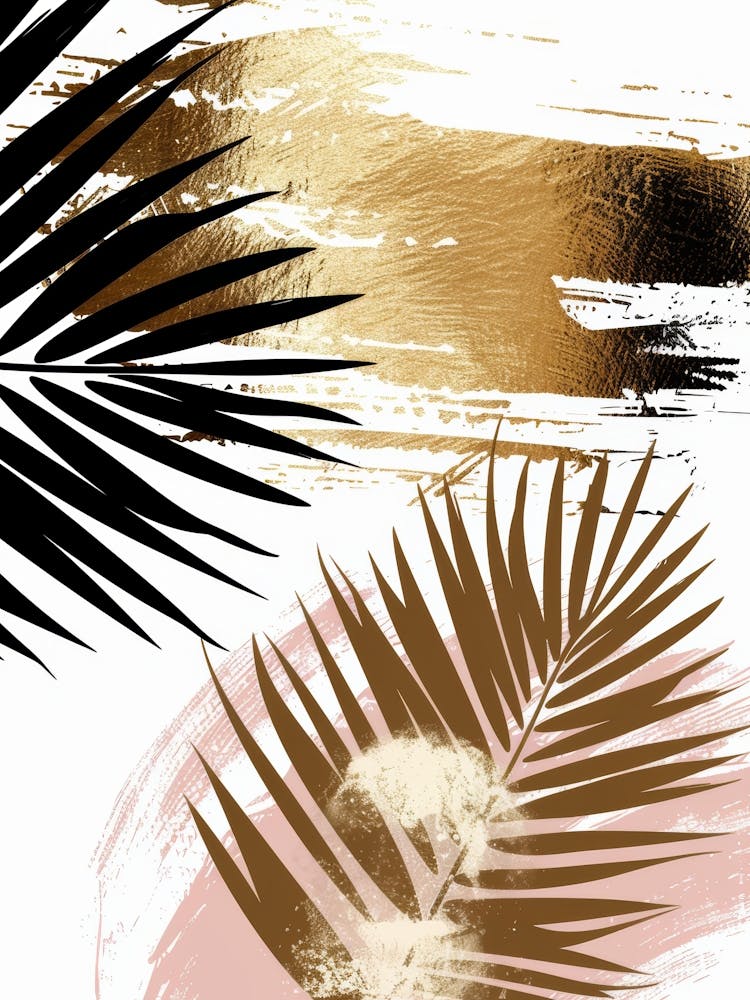 Gold Palm Leaves 2