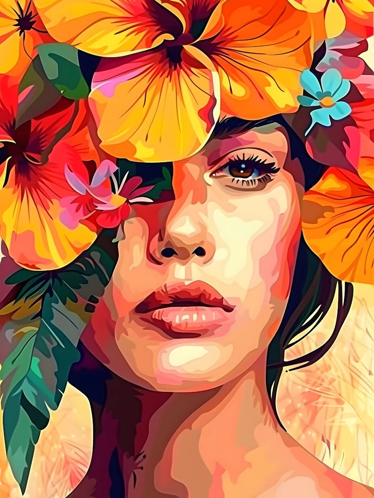 Hibiscus Flower Painting 1