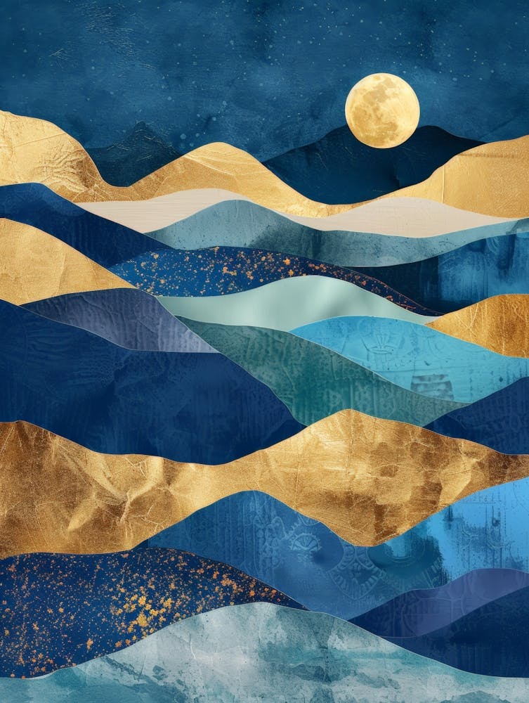 Blue Moon Canvas Print