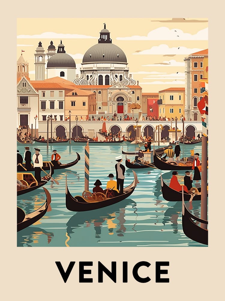 Vintage Travel Poster Venice 9
