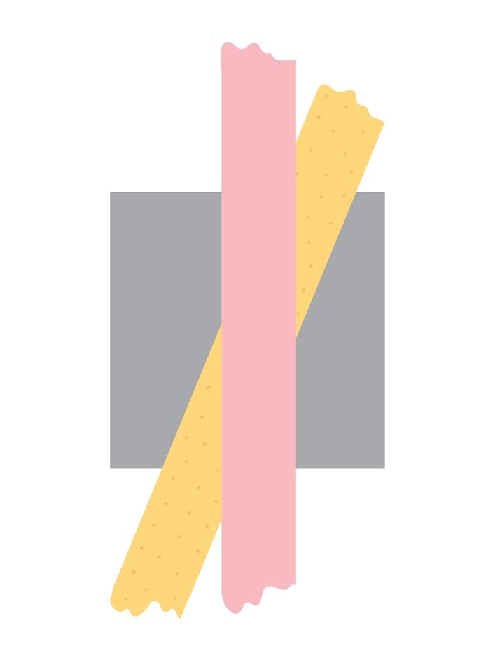 Pink and Orange Cross Over Box