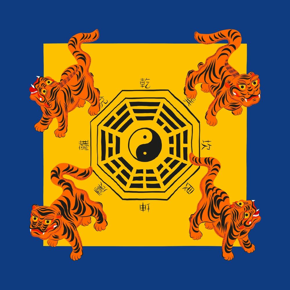 Bagua Tigers Blue Square