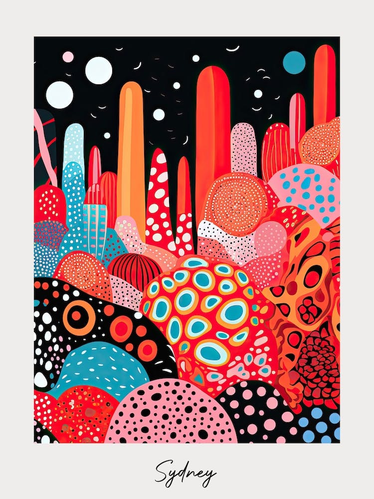 Poster Of Sydney, Illustration In The Style Of Pop Art 4