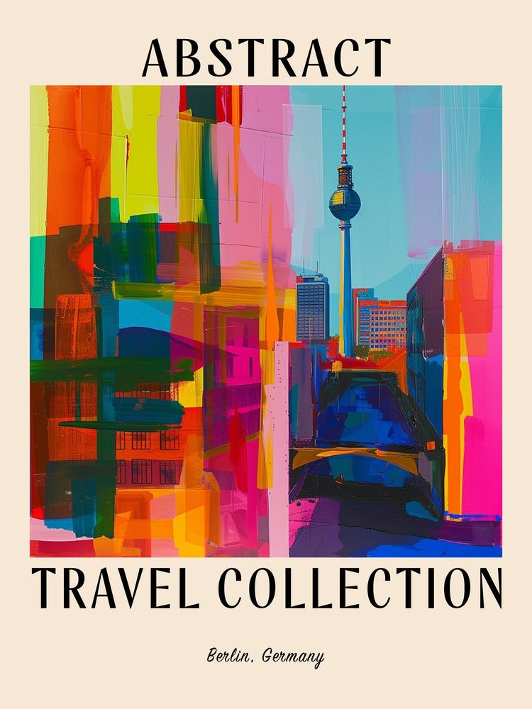 Abstract Travel Collection Poster Berlin Germany 4