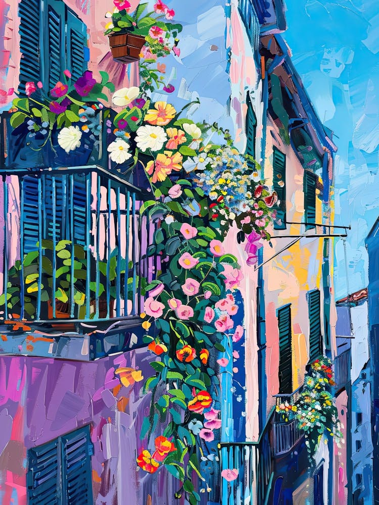 Balcony Painting In Naples 1