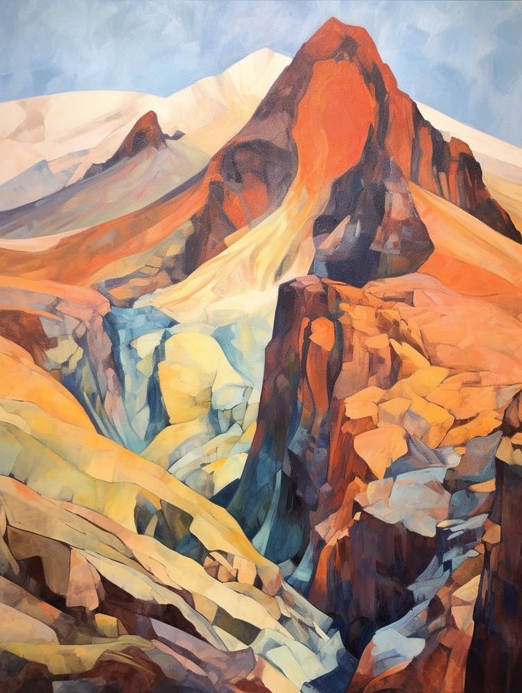 Mount Teide Spain 2 Mountain Painting