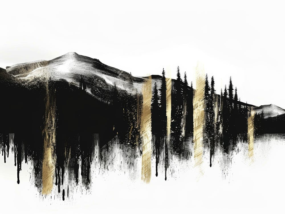 Black And Gold Canvas Print 66