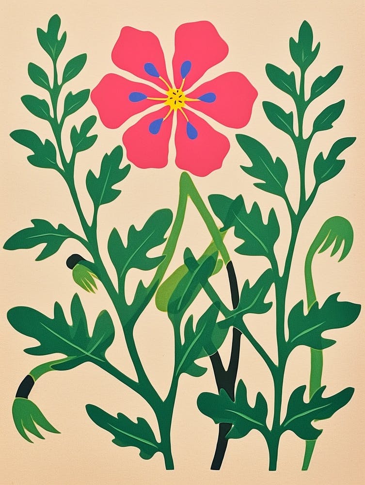 Cut Out Style Flower Art Love In A Mist Nigella 3