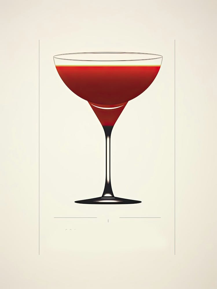 Mid Century Modern Boulevardier Floral Infusion Cocktail 2
