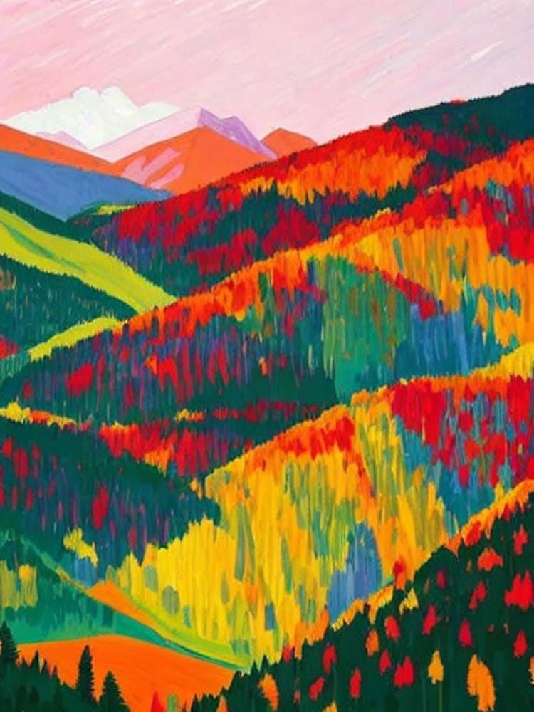 Vanoise National Park France Abstract Colourful