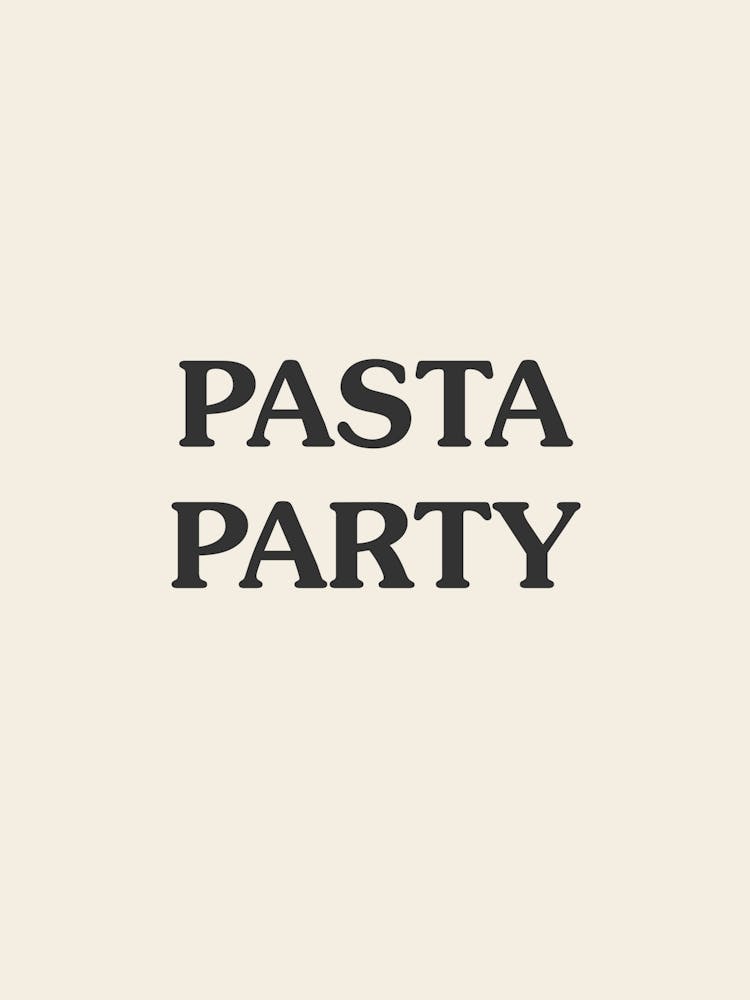 Pasta Party