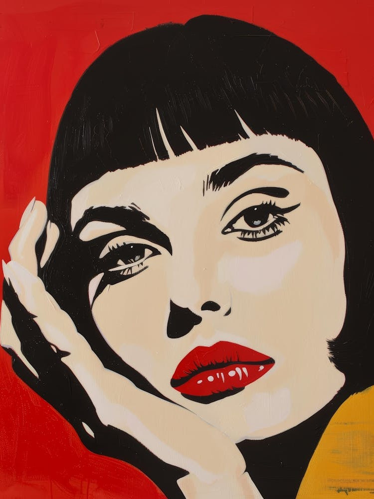 Woman With Red Lipstick