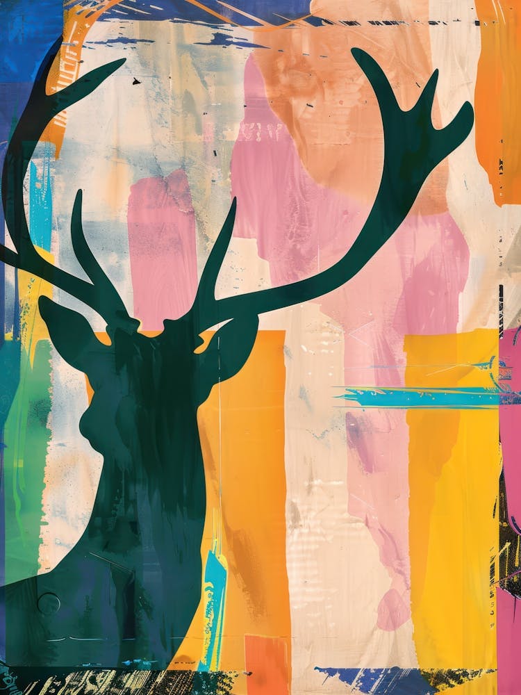 Deer 1 Cut Out Collage