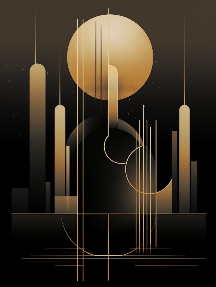 Minimalist Geometry Abstract Illustration 19