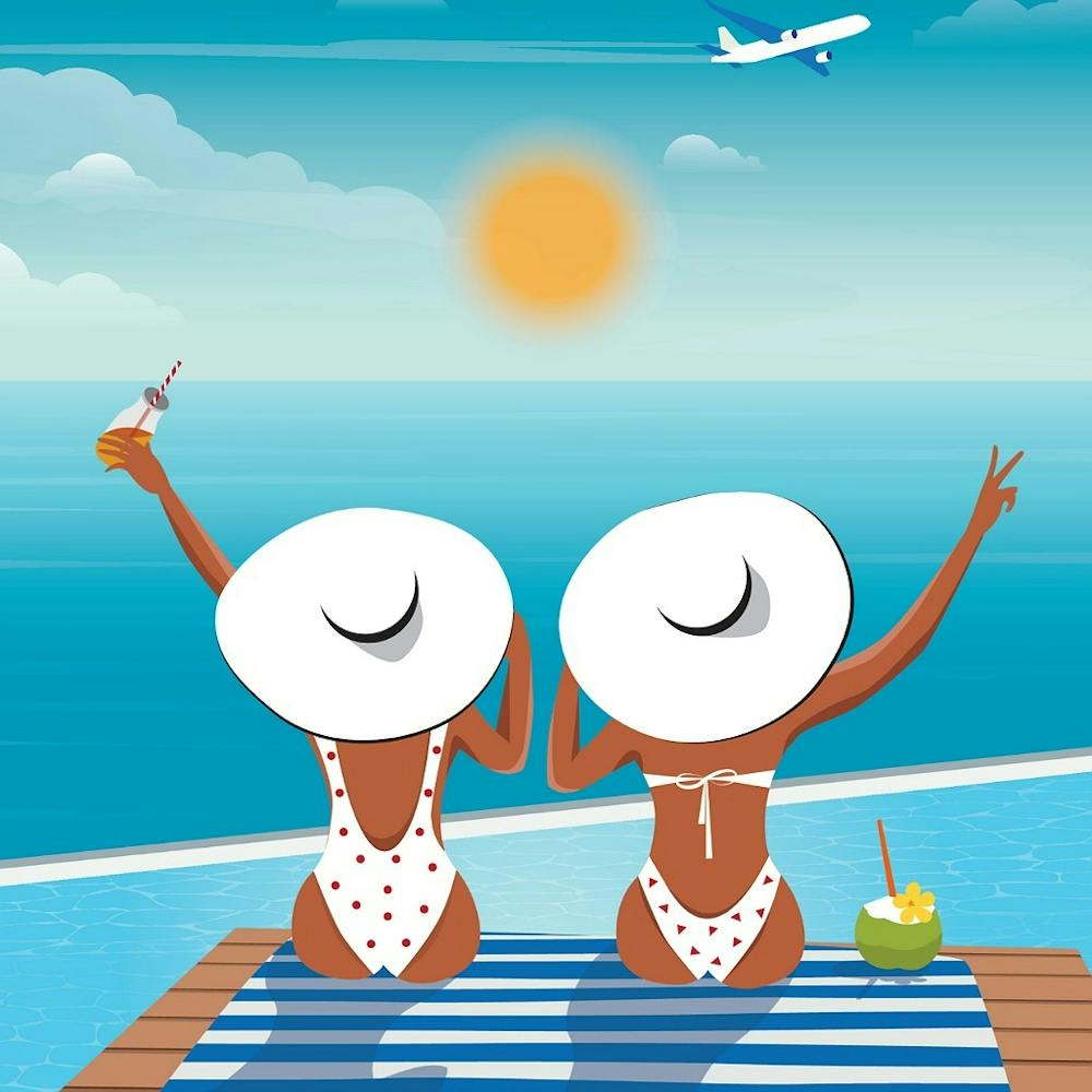 Two Women At The Beach