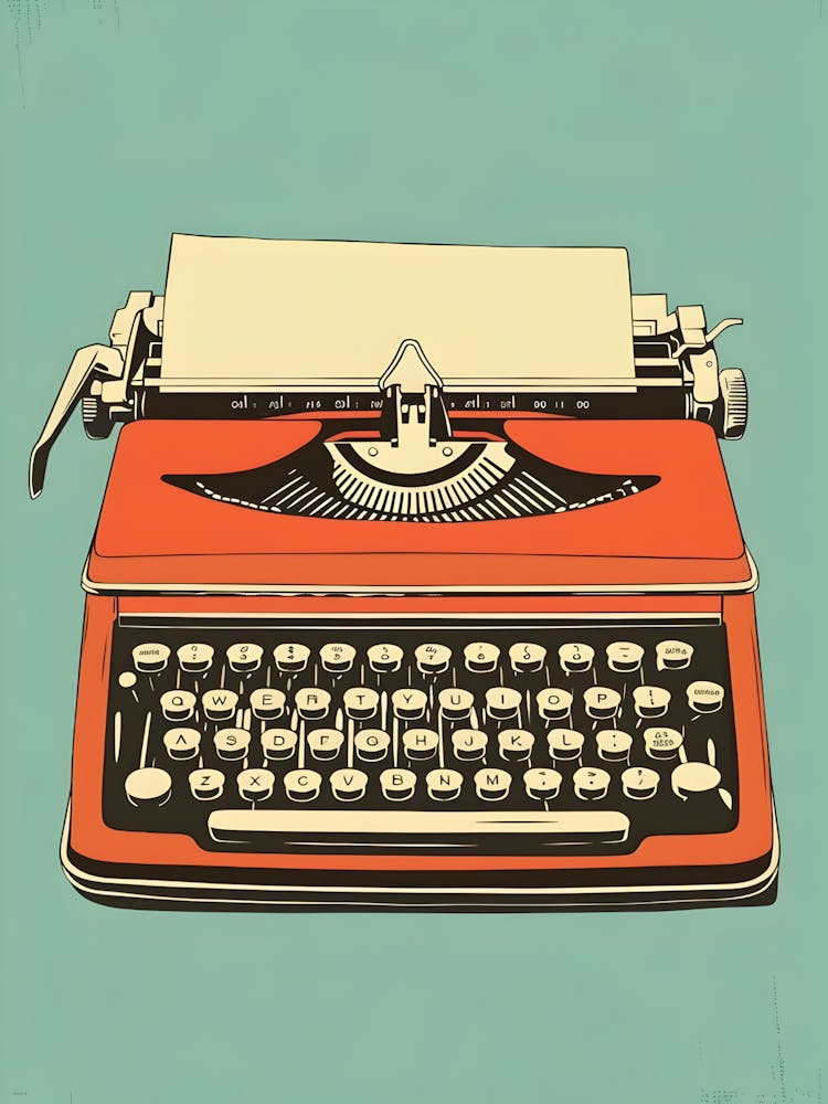 Typewriter Canvas Print 1