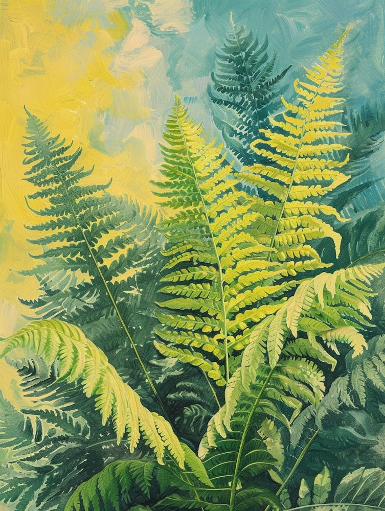 Forked Fern Painting 1