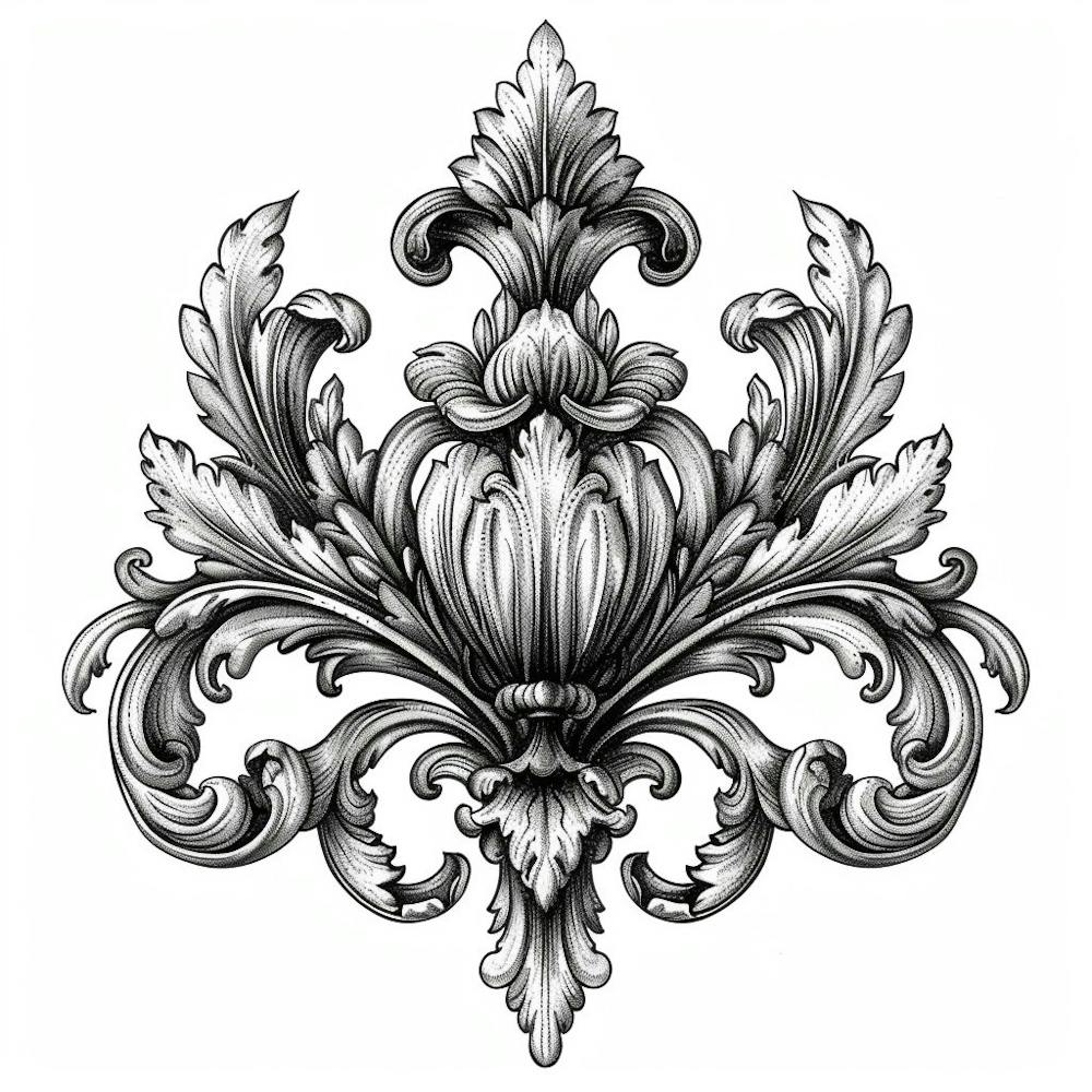 A Decorative Motif Hand Drawn Sketch Illustratio 1718803092 2