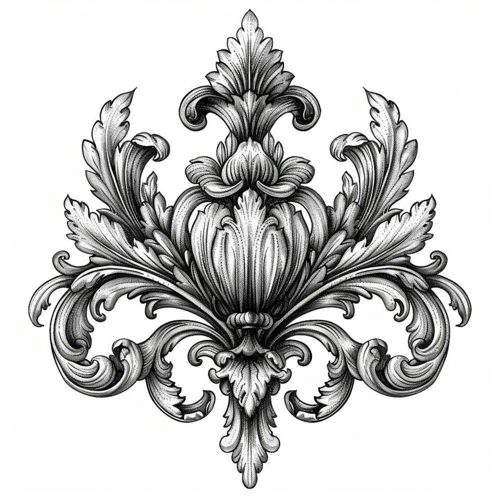 A Decorative Motif Hand Drawn Sketch Illustratio 1718803092 2