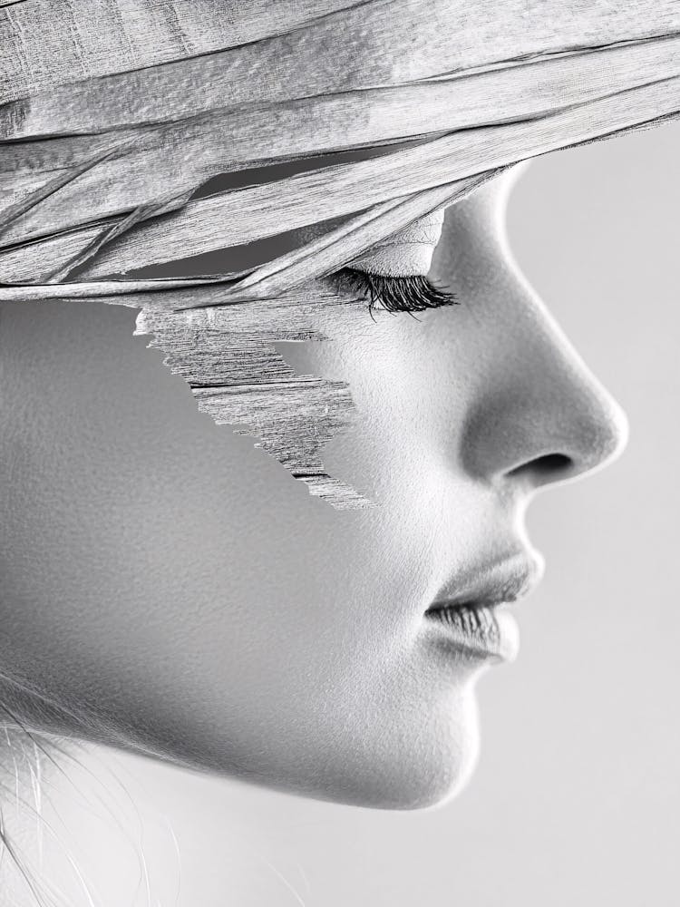 Portrait Of A Woman With A Hat 1