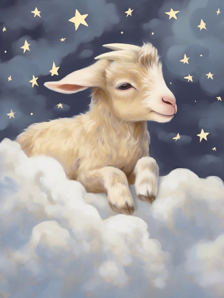 Sleeping Baby Goat 1