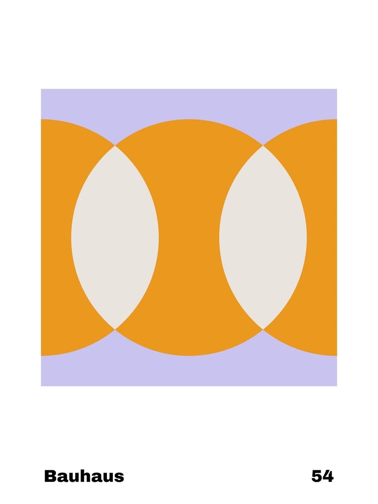 Geometric Bauhaus Poster 54