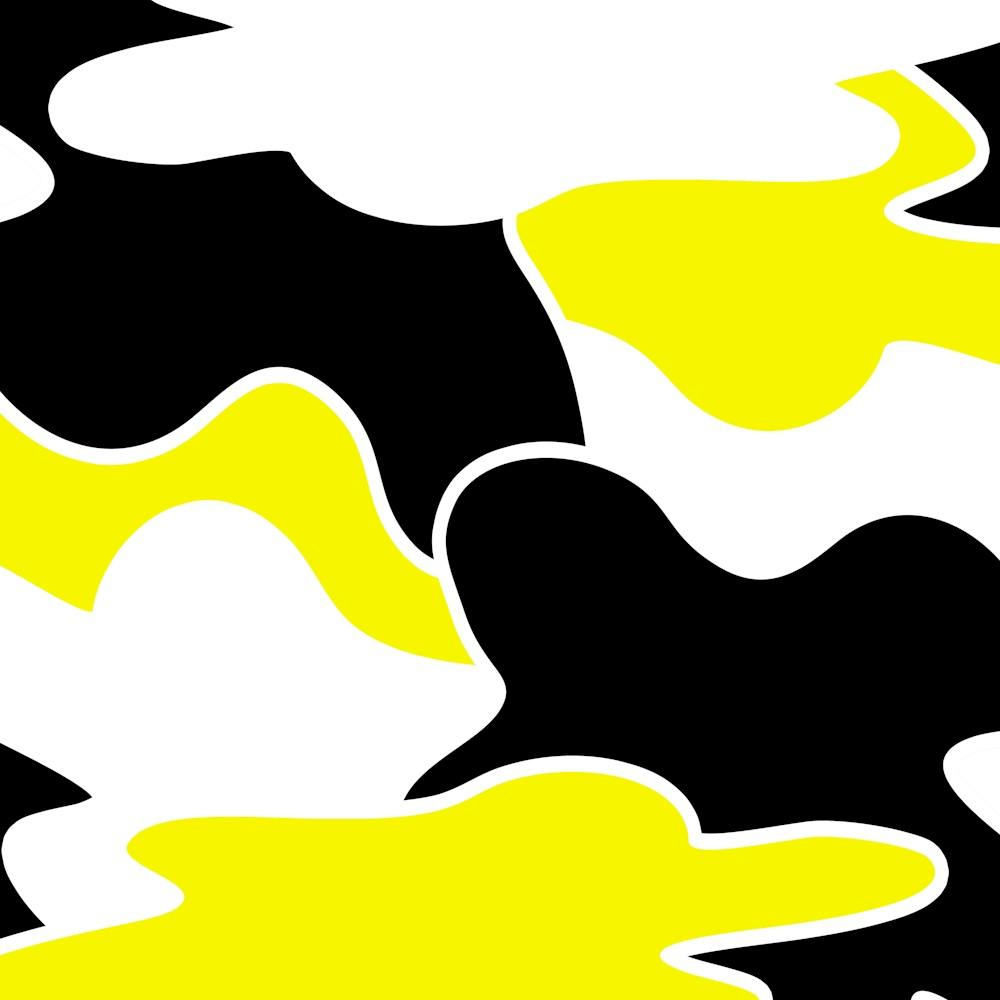 Yellow And Black Camouflage