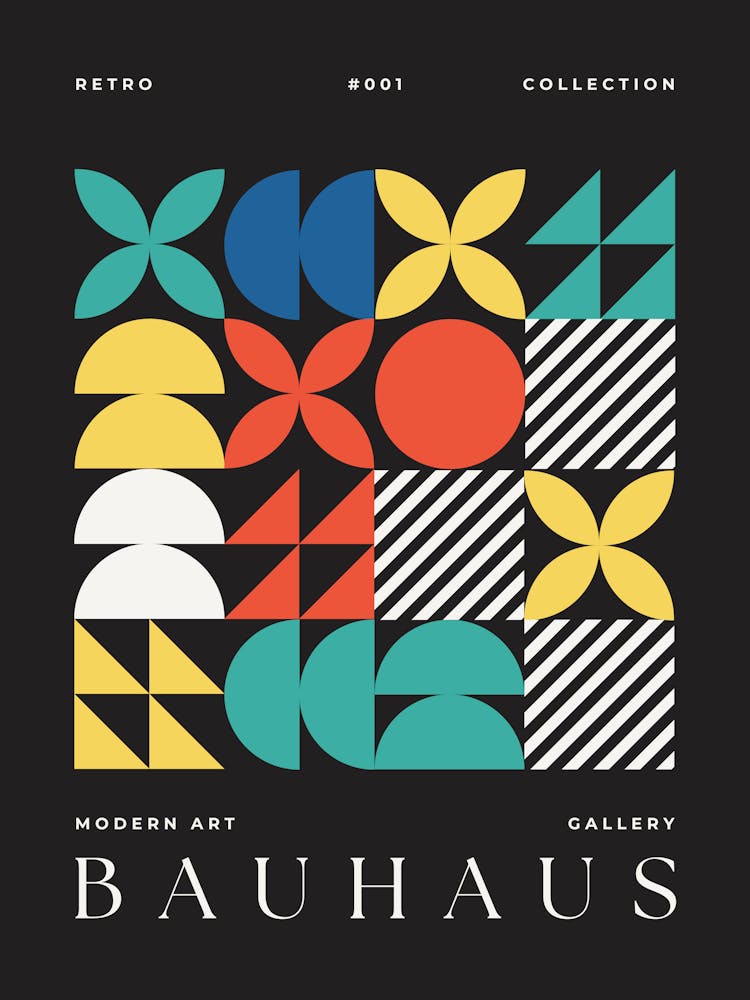 Modern Gallery Bauhaus Mid Century Modern Wall Art