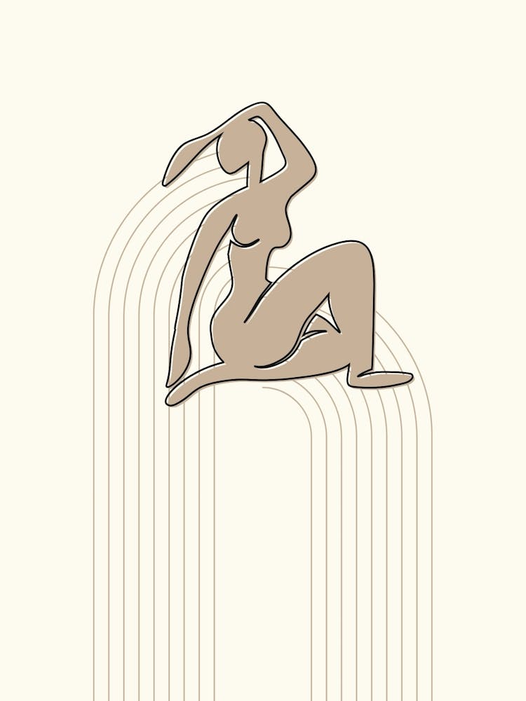 Woman On A Chair Abstract