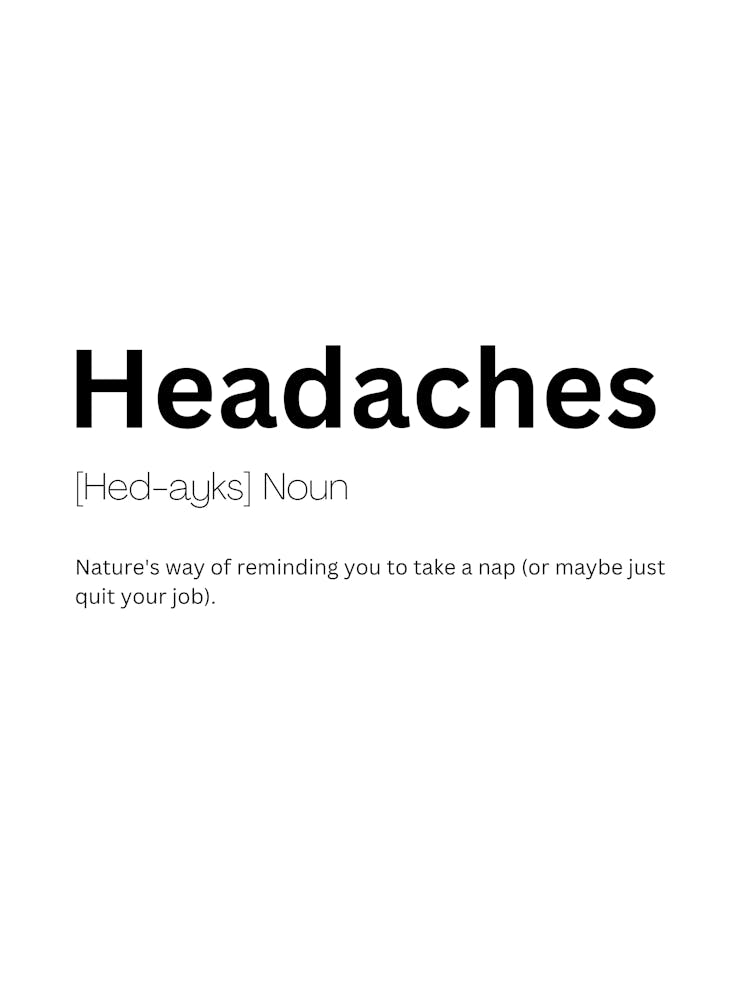Headaches Definition Meaning