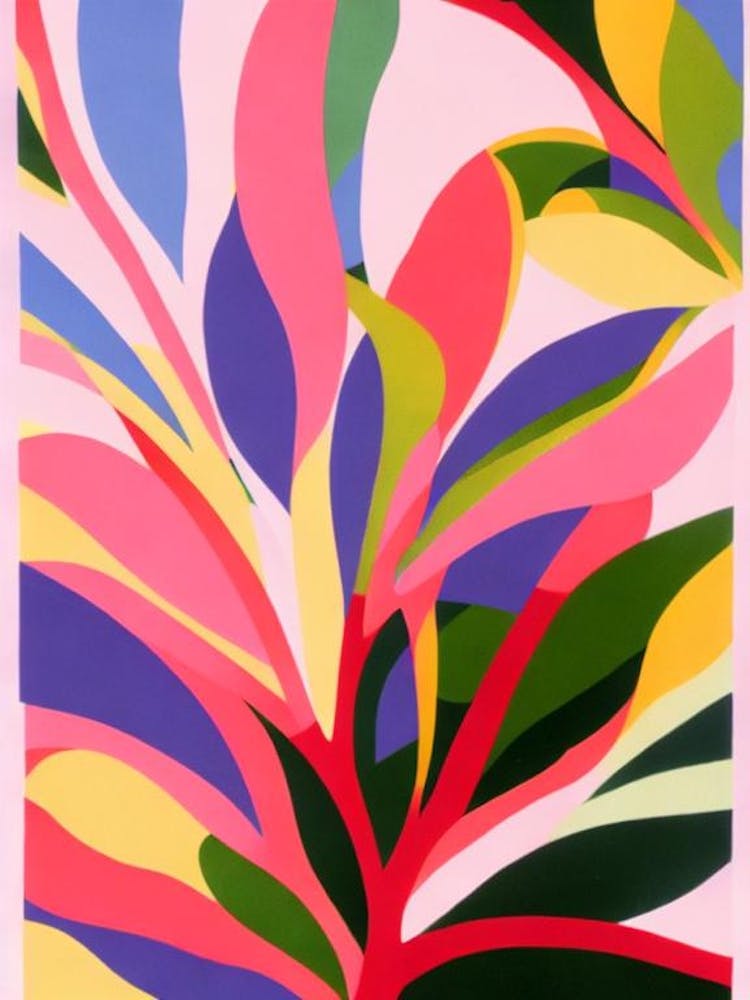 Fiddle Leaf Fig Colourful Illustration