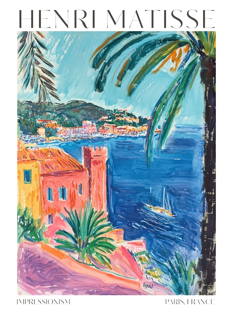 Matisse Print Coastal Eclectic Maximalist Trendy Decor Matisse Gift Idea
