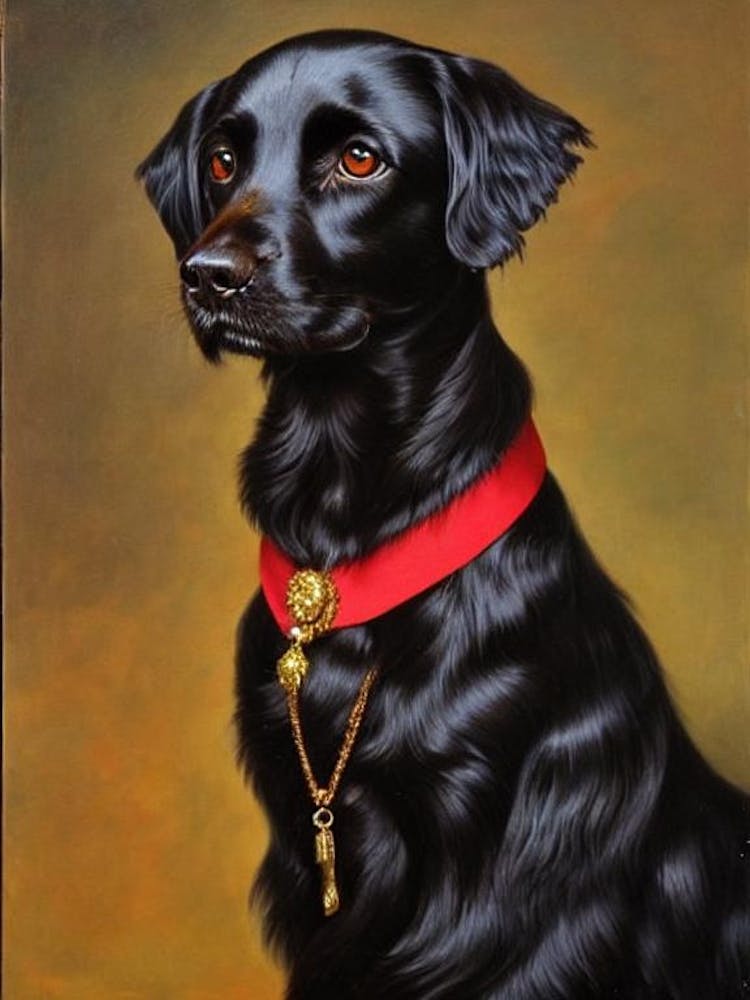 Boykin Spaniel Renaissance Portrait Oil Painting