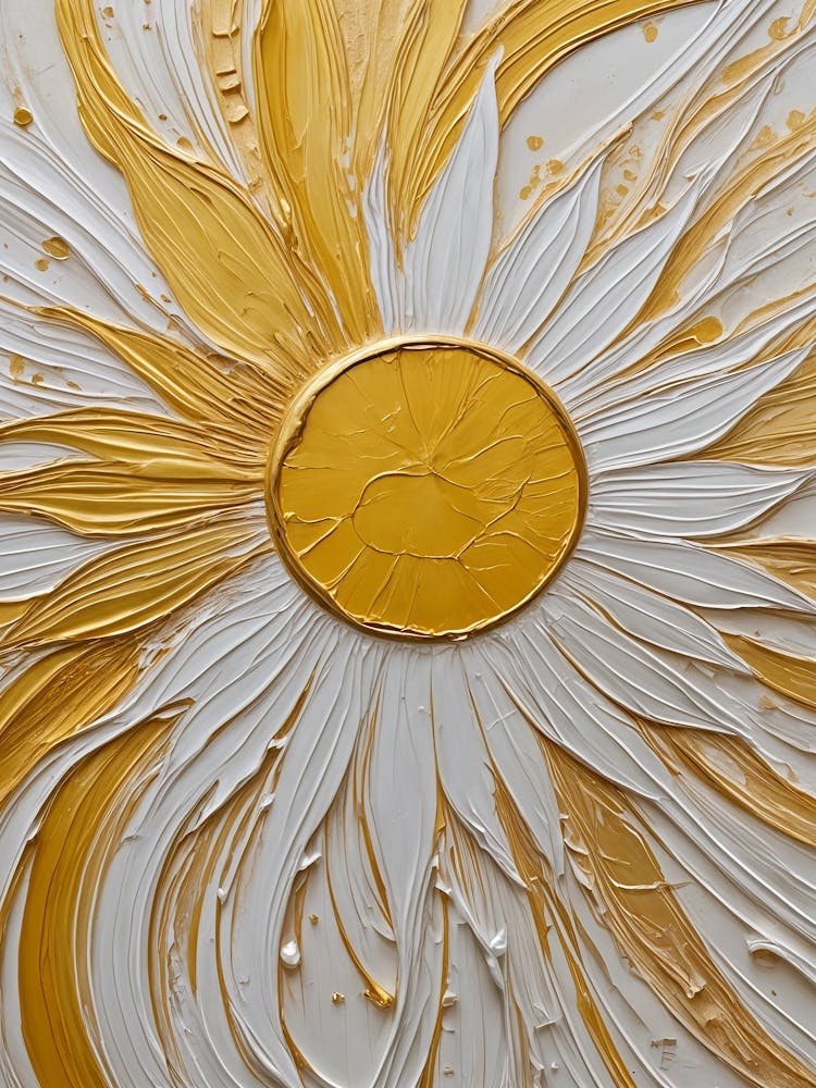 Painted Sun As Flower no4
