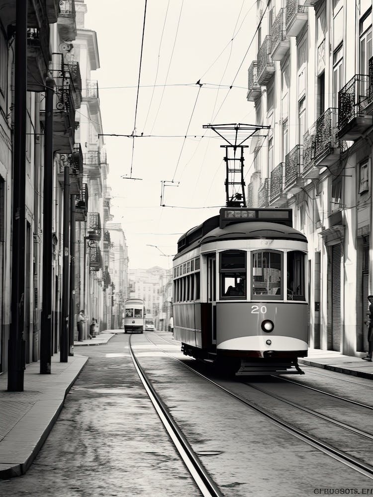 Lisbon, Portugal, Black And White Photography 1