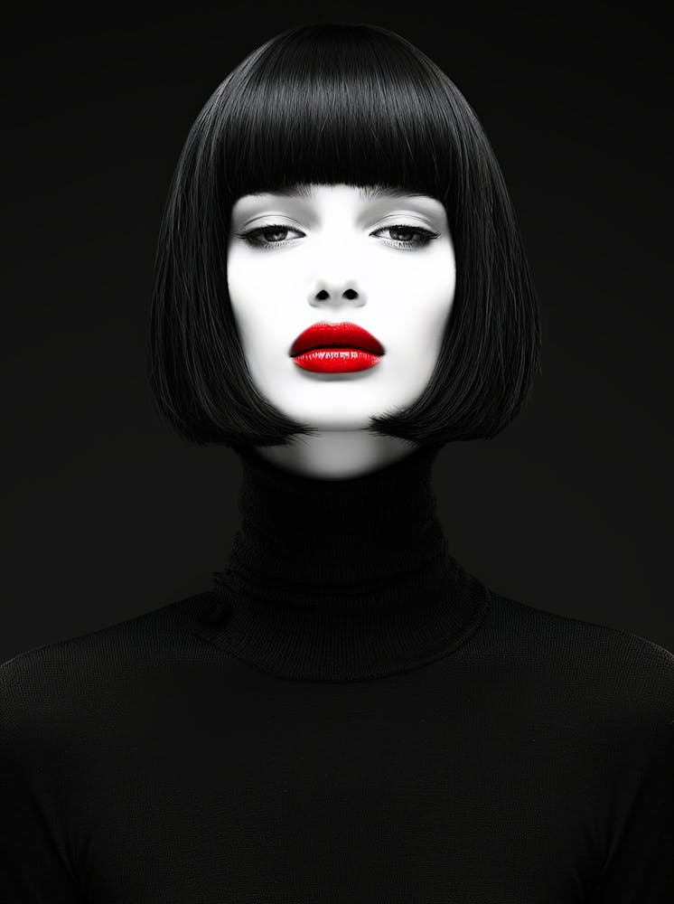Woman With Red