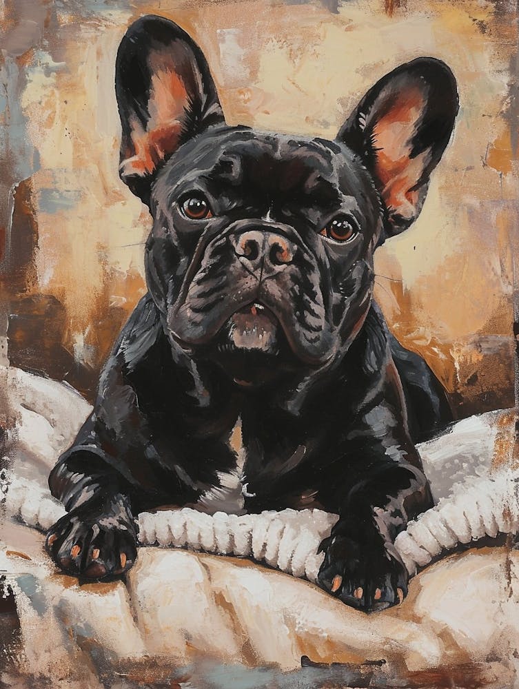 French Bulldog Acrylic Painting 6