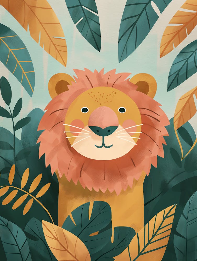 Lion In The Jungle