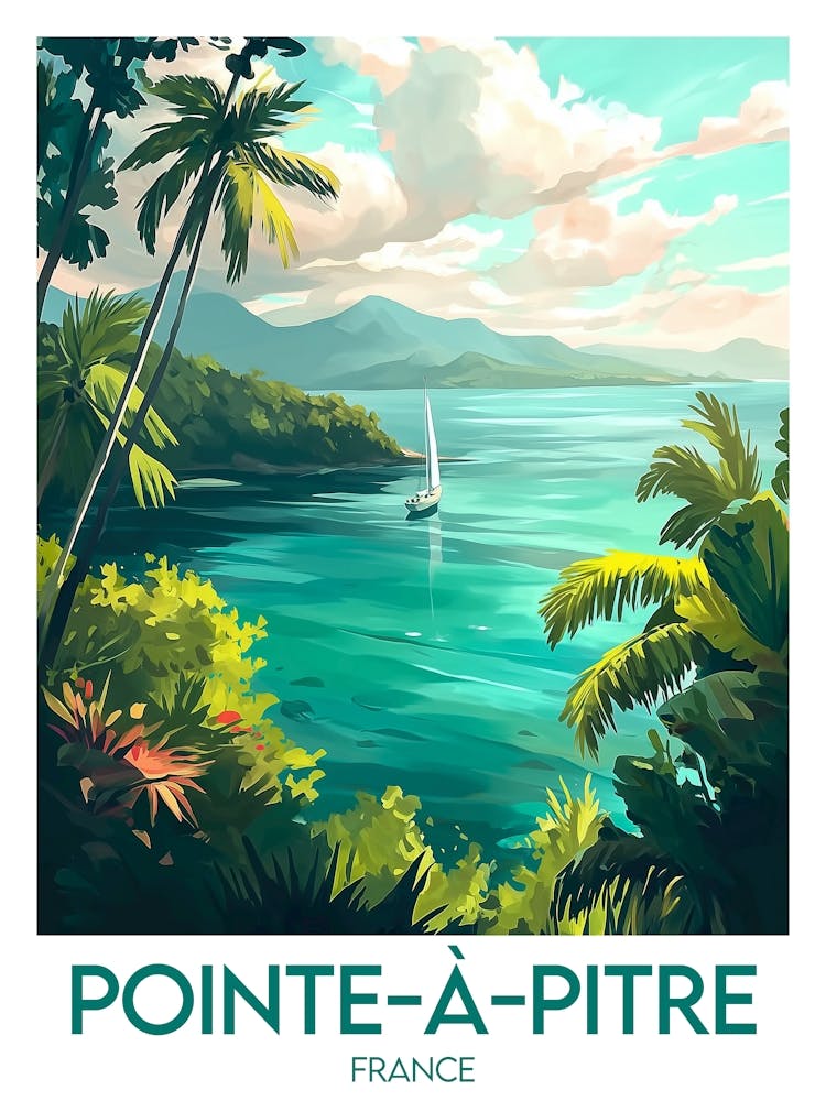 Affiche de voyage Pointe À Pitre