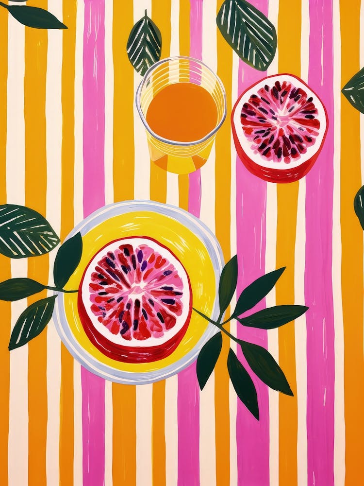 Passionsfrucht Frucht Sommer Illustration 3