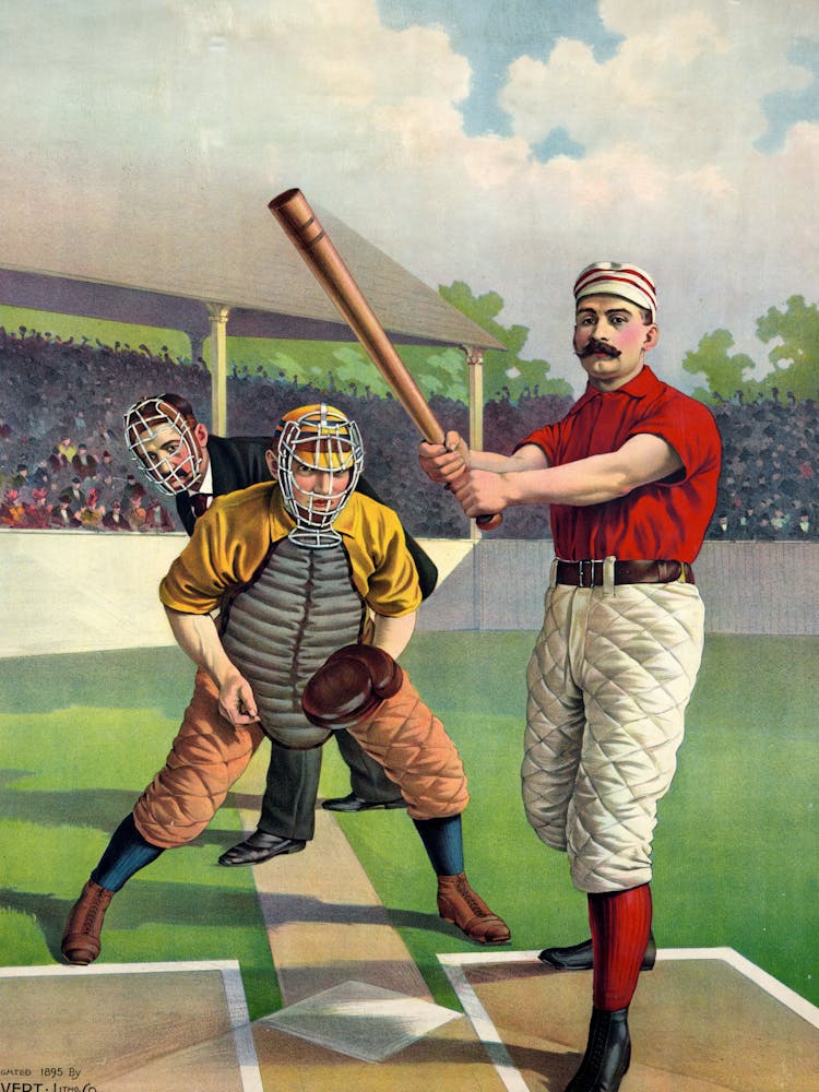 Baseball Player And Catcher