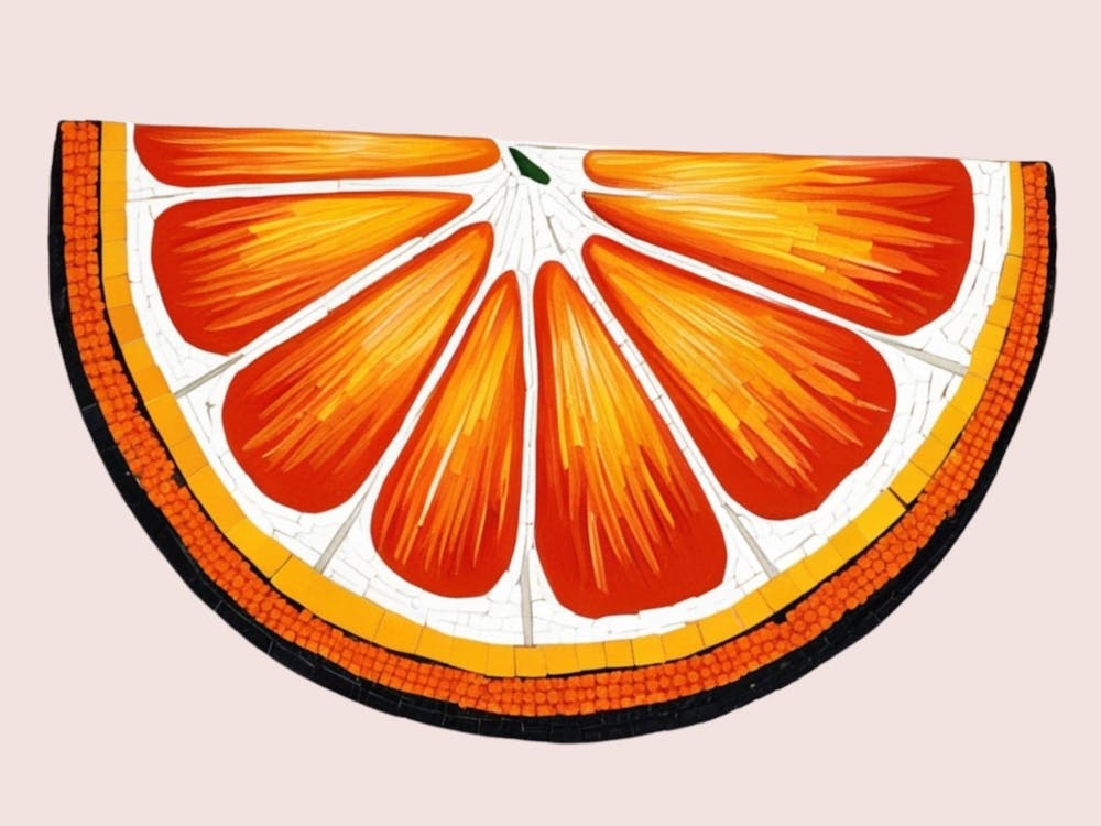 Orangenscheibe 1