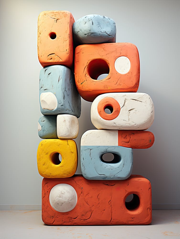 Stacked Blocks, Stones Art