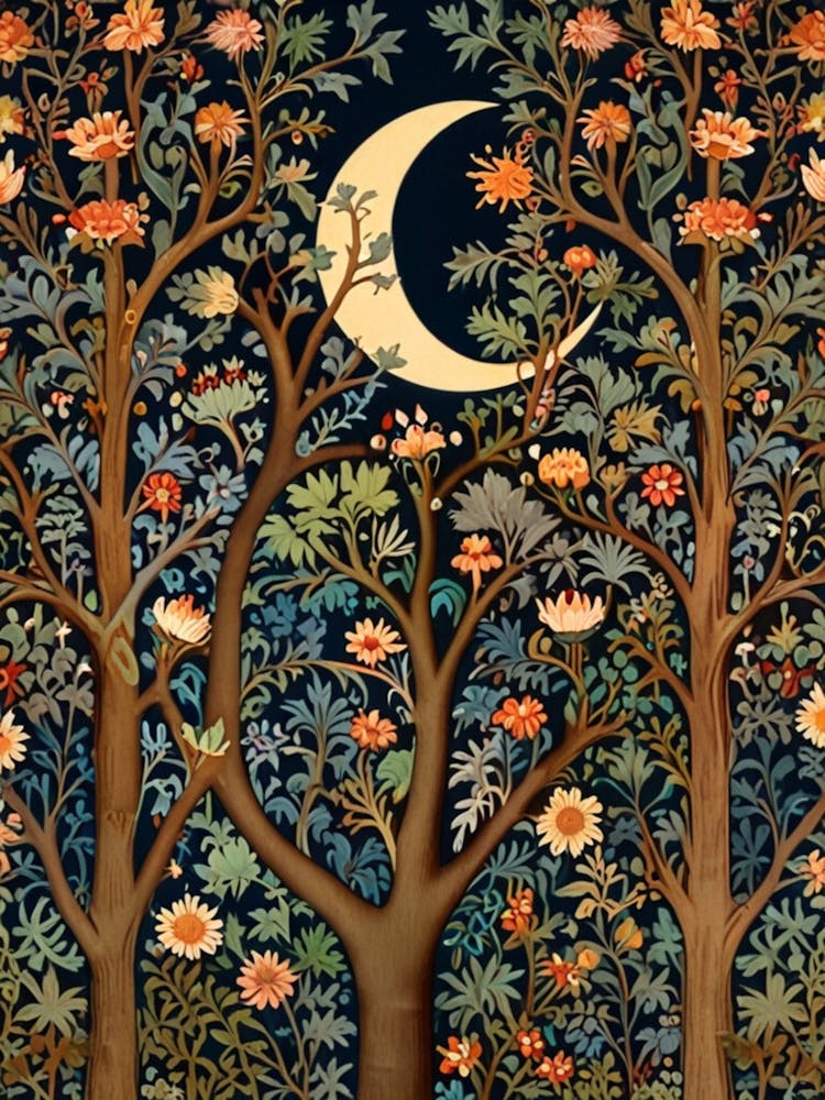 William Morris Moon In The Forest 25
