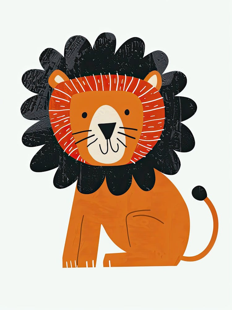 Sleepy Little Lion Children Prints & Kids Posters